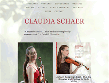 Tablet Screenshot of claudiaschaer.com